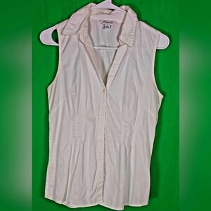 BLACK FRIDAY SALE Women's Sleeveless blouse, Banana Republic, Sz. S, button down